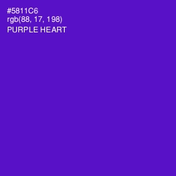 #5811C6 - Purple Heart Color Image